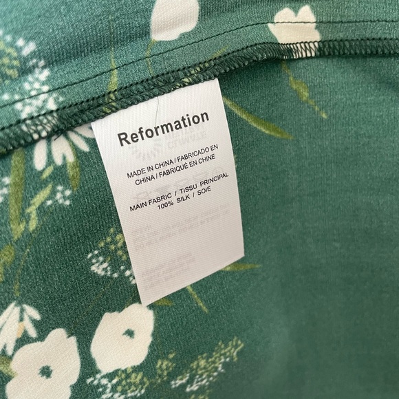 Brand new reformation Frankie Silk Dress - Picture 11 of 14